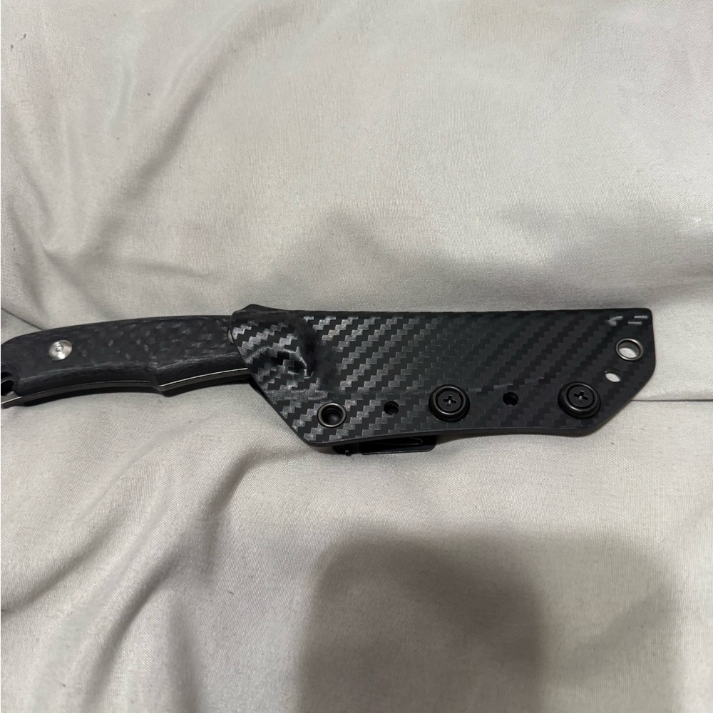 Chris Reeves backpacker fixed blade black on black